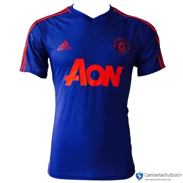 Camiseta Entrenamiento Manchester United 2017-18 Azul